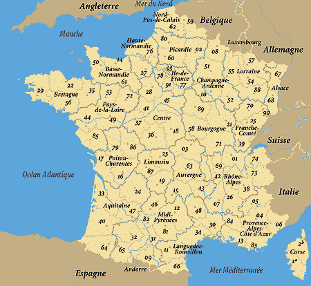 Régions et départements